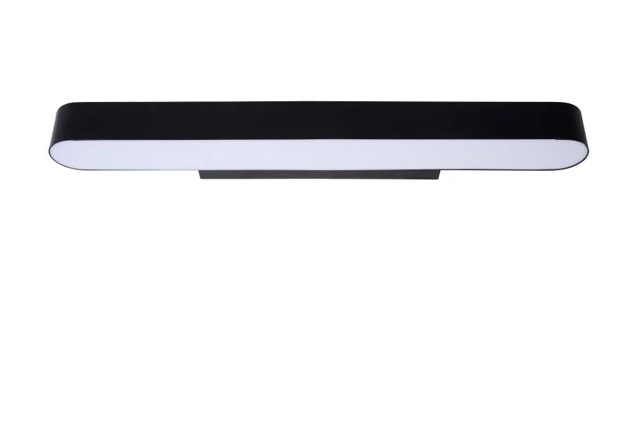 Lucide MADELON - Wandleuchte Badezimmer - LED - 1x9W 2700K - IP44 - Schwarz - ausgeschaltet